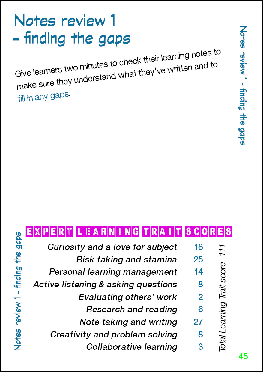 Notes review 1 - finding the gaps - Card 45